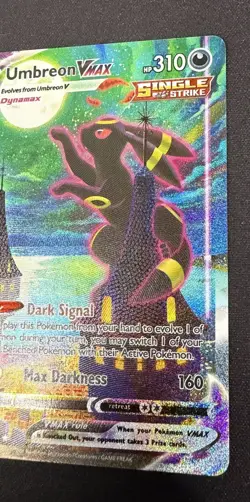 Umbreon Vmax Pokemon Evolving Skies Full Art Secret Rare 215/203 - Image 3