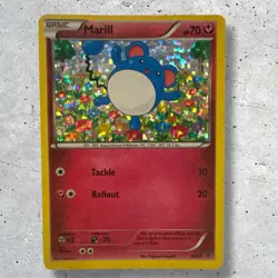 Marill 10/12 McDonald's 2015 Promo Holo Pokemon TCG Card - Confetti Holofoil NM - Image 1