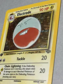 Pokemon TCG 1st Edition Electrode 2/64 Jungle Holo 1999 - Image 3