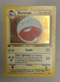 Pokemon TCG 1st Edition Electrode 2/64 Jungle Holo 1999 - Image 4