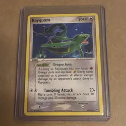 Nintendo Pokemon TCG Rayquaza 22/107 EX Deoxys Rare 80HP Eng 2005 - Image 1