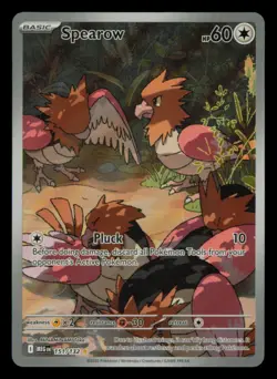 Spearow 151/132 Illustration Rare Mega Evolution Pokemon Near Mint - Image 1