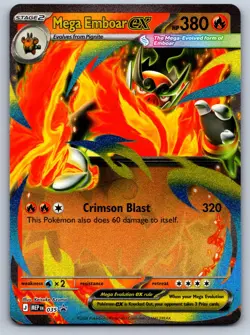 Mega Emboar ex 035 Promo ME: Mega Evolution Promo Holo Near Mint - Image 1