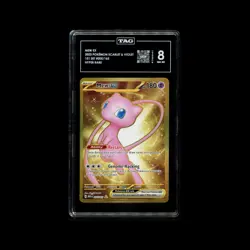 2023 POKEMON SCARLET & VIOLET 151 #205/165 MEW EX HYPER RARE TAG 8 NM MT - Image 1