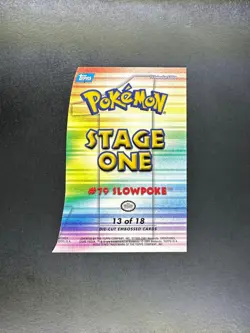 topps Pokemon TV Animation Edition Johto League Champions Die Cut Slowpoke - Image 2
