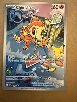 Pokemon Chimchar 041 MEP First Partner 60HP Promo Card 2026 - Image 1