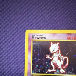 Pokemon TCG Base Set Mewtwo 010/102 Holo Rare 60 HP English 1999 Sugimori - Image 3