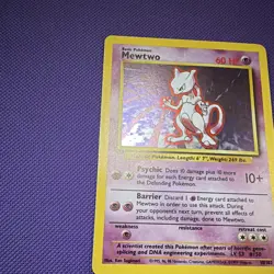 Pokemon TCG Base Set Mewtwo 010/102 Holo Rare 60 HP English 1999 Sugimori - Image 4