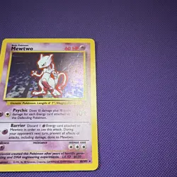 Pokemon TCG Base Set Mewtwo 010/102 Holo Rare 60 HP English 1999 Sugimori - Image 5