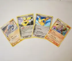 Nintendo Pokemon TCG Jungle 1st Edition Lot (4) English Pikachu Pichu Horsea - Image 1