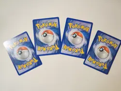Nintendo Pokemon TCG Jungle 1st Edition Lot (4) English Pikachu Pichu Horsea - Image 2