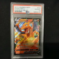 2020 Pokemon Darkness Ablaze Charizard V 019/189 PSA 10 - Image 1