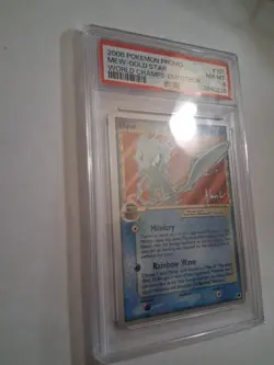Pokemon TCG Mew Star Gold Star Promo 101/101 World Championship Decks PSA 8 - Image 2
