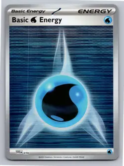 Basic Water Energy 019 Scarlet & Violet Energies Pokemon Reverse Holo Near Mint - Image 1