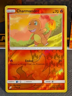 Charmander 12/181 Common Team Up Pokemon Reverse Holo Near Mint Unplayed - Image 1