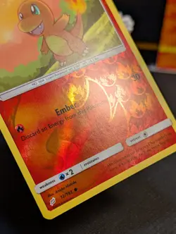Charmander 12/181 Common Team Up Pokemon Reverse Holo Near Mint Unplayed - Image 2