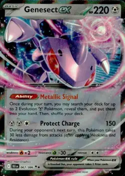 Genesect ex 067/086 Double Rare Black Bolt Pokemon NM - Image 1
