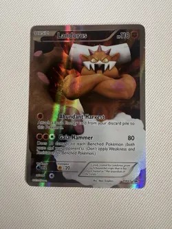 Pokemon TCG Landorus BW43 Black and White Black Star Promo Holo MP - Image 1