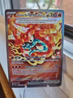 2024 Pokemon SV Twilight Masquerade TWM EN Hearthflame Mask Ogerpon ex #212/167 - Image 1