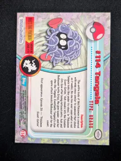 2000 Topps Pokemon TV Animation Blue Label #114 Tangela Holo - Image 2