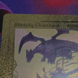 Shining Charizard 107/105 Gold metal Card Pokemon Card 1st Edition - Image 4