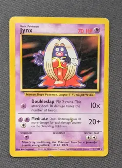 Pokemon TCG Jynx 31/102 Base Set Uncommon Vintage WOTC 1999 - MP - Image 1