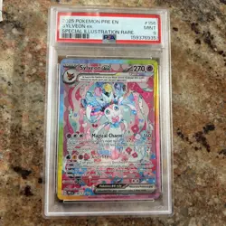 Pokemon TCG Sylveon ex 156/131 Sv: Prismatic Evolutions Holo PSA 9 - Image 1