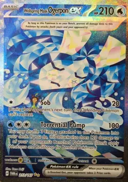 Wellspring Mask Ogerpon ex 213/167 Sv06: Twilight Masquerade SIR Pokemon TCG NM - Image 1