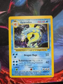Pokemon TCG Garados Gyarados 6/102 Base Set Holo Rare LP-MP - Image 1