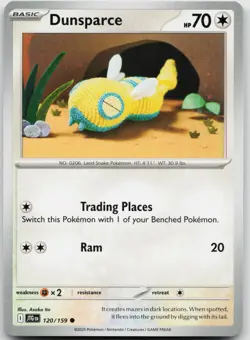 Dunsparce 120/159 Common Pokemon Journey Together NM Ito - Image 1