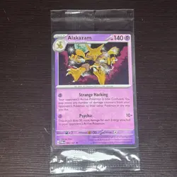 Pokemon - Alakazam 082/167 Cosmos Holo Twilight Masquerade SEALED - Image 1