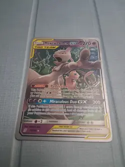 Pokemon Mewtwo & Mew GX 71/236 2019 World Championship NM Fast Ship - Image 2