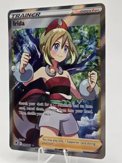 Irida 186/189 SWSH Astral Radiance Full Art Ultra Rare Trainer Holo Pokemon NM - Image 3