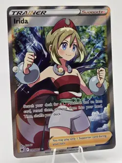 Irida 186/189 SWSH Astral Radiance Full Art Ultra Rare Trainer Holo Pokemon NM - Image 4