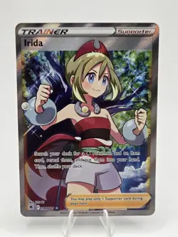 Irida 186/189 SWSH Astral Radiance Full Art Ultra Rare Trainer Holo Pokemon NM - Image 5