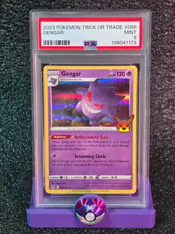PSA 9 Gengar #066 Pokemon Trick or Trade - Image 1