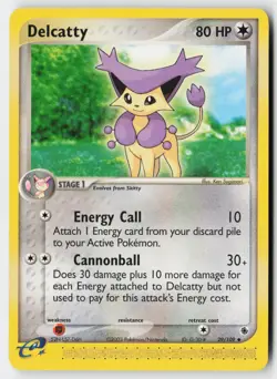 Pokemon Delcatty - 29/109 - Uncommon Ruby & Sapphire LP - Image 1
