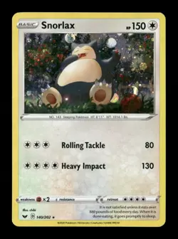 Snorlax - (Cosmos Holo) 140/202 - LP - Pokemon - Image 1