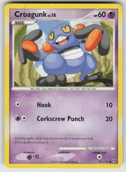 Croagunk 101/147 Common Supreme Victors Pokemon Heavily Played - Image 1