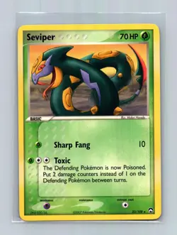 Seviper 23/108 Rare Power Keepers Pokemon Lightly Played - Image 1
