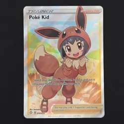 Pokemon TCG Card Poke Kid 070/072 Shining Fates Ultra Rare Full Art - NM - Image 1
