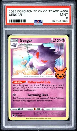 2023 Pokemon Trick Or Trade #066 Gengar PSA 9 - Image 1