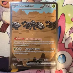 Pokemon TCG Durant ex 236/191 SIR Full Art Holo Sv08 Surging Sparks EN NM - Image 3
