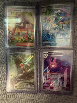 Pokemon TCG 4-Card Lot English Holo Full Art AZ's Tranquility Frogadier + - Image 1