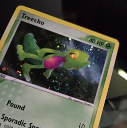 Pokemon TCG - TREECKO #016 - HOLO (WITH SWIRL) - PROMO - EX DECK TINS 2003 - LP - Image 2