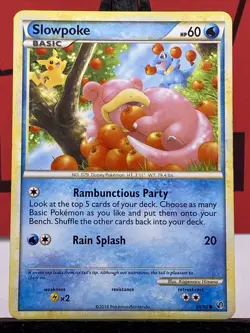 Slowpoke 66/90 Undaunted Regular Common Pokemon TCG 2010 MP - Image 3