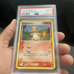 2004 POKEMON EX FIRE RED & LEAF GREEN #113 CHARMANDER-HOLO PSA 8 - Image 2