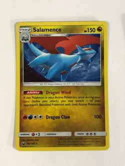 Pokemon TCG Celestial Storm Cosmos Holographic Salamence 106/168 w Swirl LP - Image 1