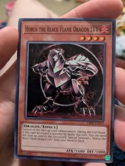 YuGiOh! Horus The Black Flame Dragon LV4 YSKR-EN019 unl edition - Image 1