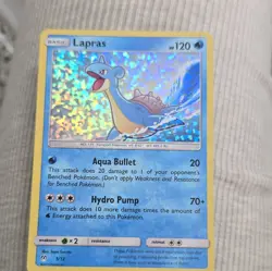 McDonald's Lapras 5/12 Holo Promo McDonald's 2019 Pokemon TCG EN 120HP - Image 1